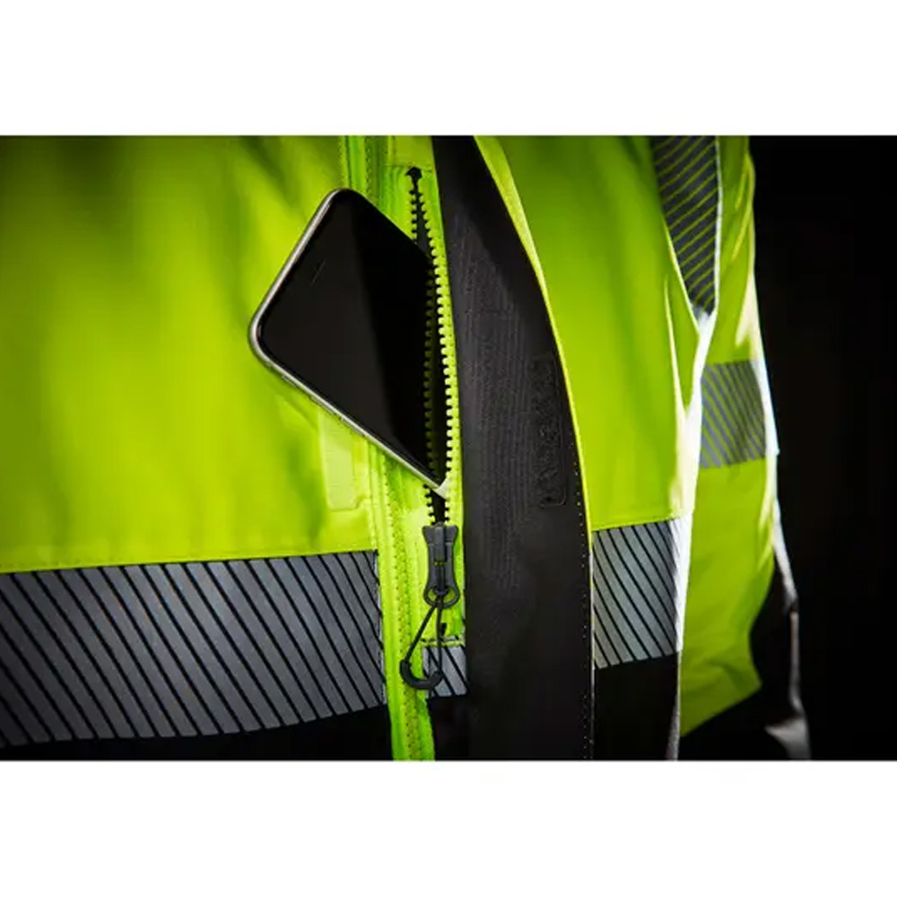 icu hi vis insulated winter jacket